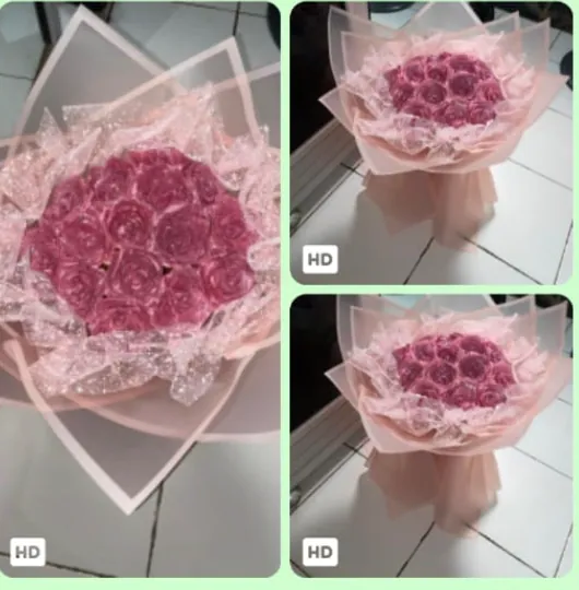 buket bunga 10 tangkai tulisan - Gambar 3